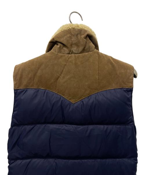 Denim & Supply Ralph Lauren（デニム＆サプライ ラルフローレン）Denim & Supply Ralph Lauren (デニム＆サプライ ラルフローレン) ダウンベスト ネイビー×ブラウン サイズ:Ｓの古着・服飾アイテム
