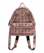 MCMエムシーエム）の古着「スタッズリュック」｜ピンク