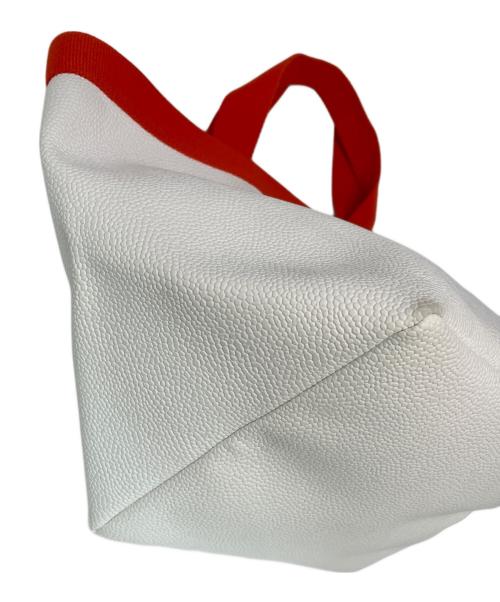 Herve Chapelier（エルベシャプリエ）Herve Chapelier (エルベシャプリエ) 舟形トートバッグ ホワイト×オレンジ サイズ:Mの古着・服飾アイテム