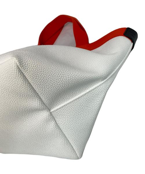 Herve Chapelier（エルベシャプリエ）Herve Chapelier (エルベシャプリエ) 舟形トートバッグ ホワイト×オレンジ サイズ:Mの古着・服飾アイテム