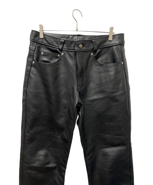 Schott（ショット）shott (ショット) レザーパンツ ブラック サイズ:３６の古着・服飾アイテム
