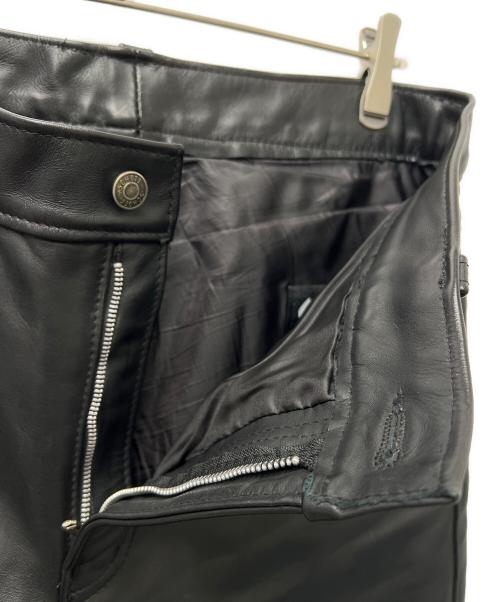 Schott（ショット）shott (ショット) レザーパンツ ブラック サイズ:３６の古着・服飾アイテム