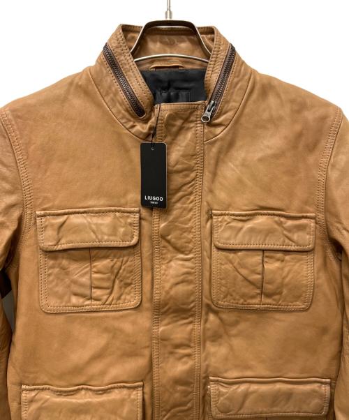 Liugoo Leathers（リューグーレザーズ）Liugoo Leathers (リューグーレザーズ) レザージャケット ブラウン サイズ:Ｍの古着・服飾アイテム