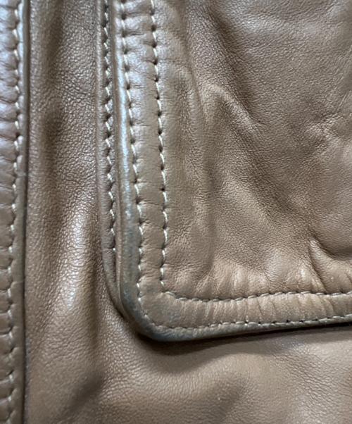 Liugoo Leathers（リューグーレザーズ）Liugoo Leathers (リューグーレザーズ) レザージャケット ブラウン サイズ:Ｍの古着・服飾アイテム