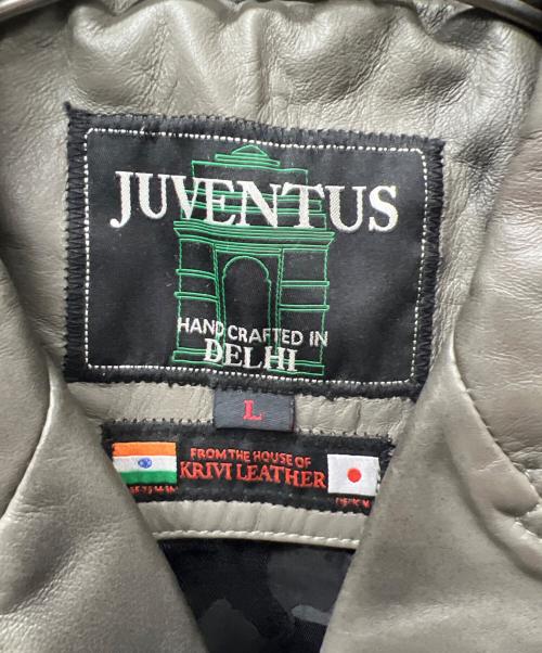 JUVENTUS（ユヴェントス）JUVENTUS (ユヴェントス) レザージャケット ブラウン サイズ:Ｌの古着・服飾アイテム