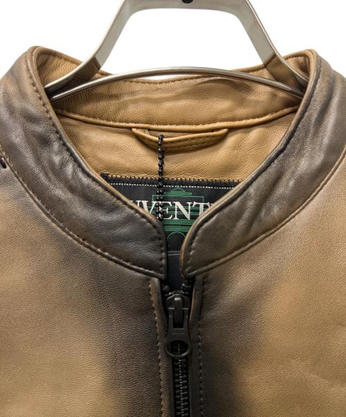 JUVENTUS（ユヴェントス）JUVENTUS (ユヴェントス) レザージャケット ブラウン サイズ:Ｌの古着・服飾アイテム