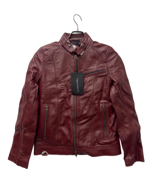 Liugoo Leathers（リューグーレザーズ）Liugoo Leathers (リューグーレザーズ) レザージャケット レッド サイズ:Ｍの古着・服飾アイテム