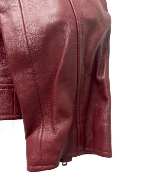 Liugoo Leathers（リューグーレザーズ）Liugoo Leathers (リューグーレザーズ) レザージャケット レッド サイズ:Ｍの古着・服飾アイテム