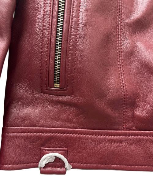 Liugoo Leathers（リューグーレザーズ）Liugoo Leathers (リューグーレザーズ) レザージャケット レッド サイズ:Ｍの古着・服飾アイテム