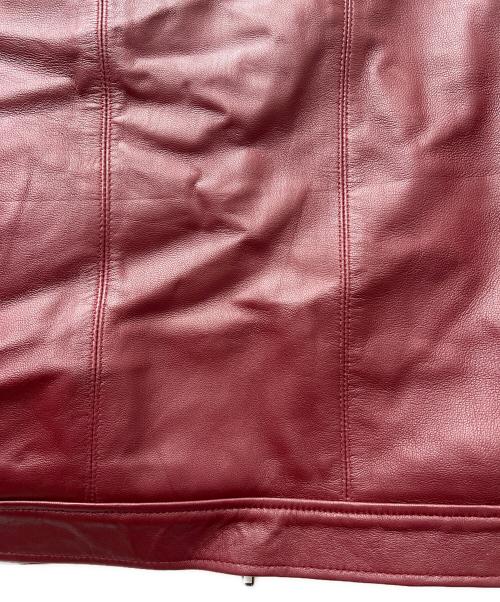 Liugoo Leathers（リューグーレザーズ）Liugoo Leathers (リューグーレザーズ) レザージャケット レッド サイズ:Ｍの古着・服飾アイテム