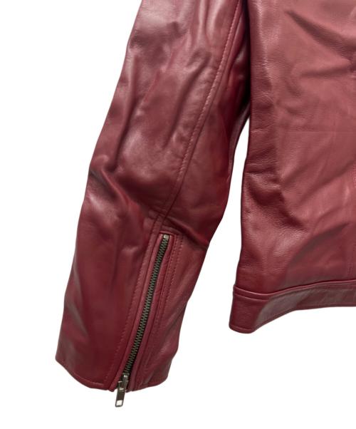Liugoo Leathers（リューグーレザーズ）Liugoo Leathers (リューグーレザーズ) レザージャケット レッド サイズ:Ｍの古着・服飾アイテム