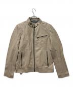 Liugoo Leathersリューグーレザーズ）の古着「レザージャケット」｜ベージュ