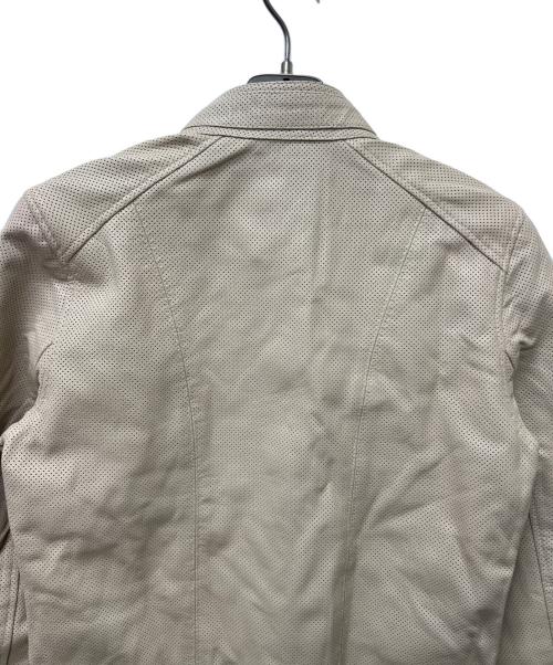 Liugoo Leathers（リューグーレザーズ）Liugoo Leathers (リューグーレザーズ) レザージャケット ベージュ サイズ:Ｍの古着・服飾アイテム