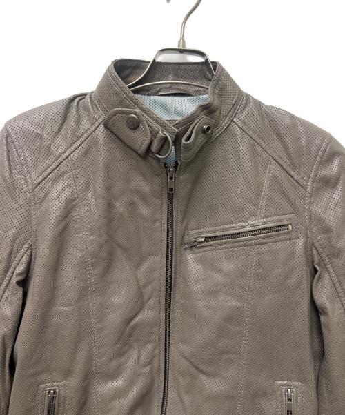 Liugoo Leathers（リューグーレザーズ）Liugoo Leathers (リューグーレザーズ) レザージャケット ベージュ サイズ:Ｍの古着・服飾アイテム