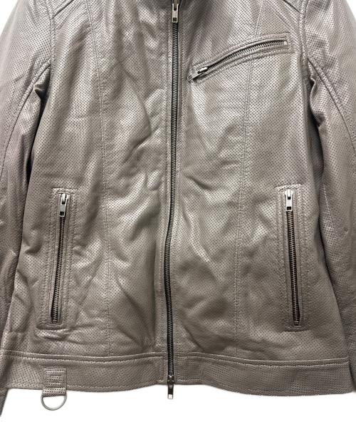 Liugoo Leathers（リューグーレザーズ）Liugoo Leathers (リューグーレザーズ) レザージャケット ベージュ サイズ:Ｍの古着・服飾アイテム