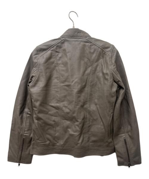 Liugoo Leathers（リューグーレザーズ）Liugoo Leathers (リューグーレザーズ) レザージャケット ベージュ サイズ:Ｍの古着・服飾アイテム