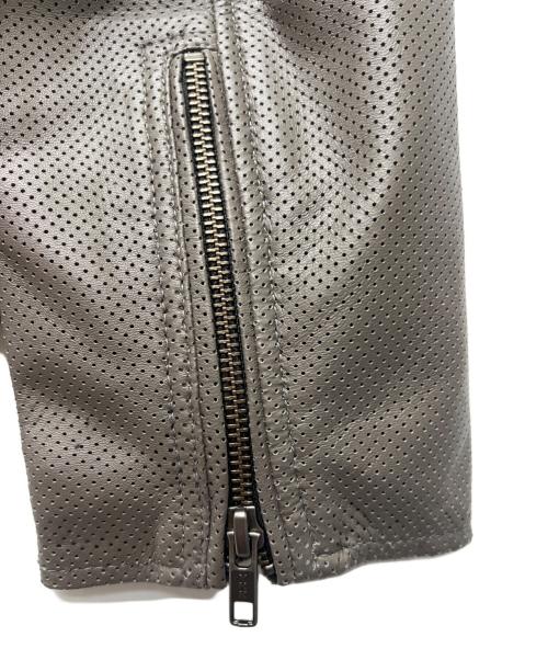 Liugoo Leathers（リューグーレザーズ）Liugoo Leathers (リューグーレザーズ) レザージャケット ベージュ サイズ:Ｍの古着・服飾アイテム