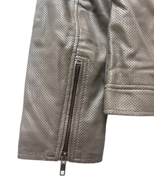 Liugoo Leathers（リューグーレザーズ）Liugoo Leathers (リューグーレザーズ) レザージャケット ベージュ サイズ:Ｍの古着・服飾アイテム