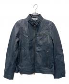 Liugoo Leathersリューグーレザーズ）の古着「レザージャケット」｜ブルー