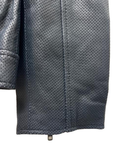 Liugoo Leathers（リューグーレザーズ）Liugoo Leathers (リューグーレザーズ) レザージャケット ブルー サイズ:Ｍの古着・服飾アイテム