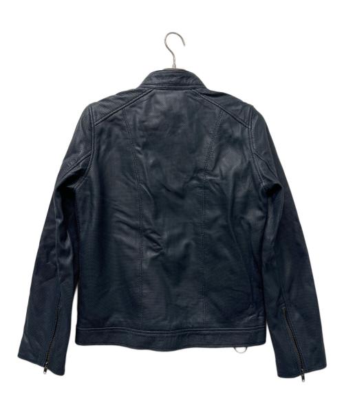 Liugoo Leathers（リューグーレザーズ）Liugoo Leathers (リューグーレザーズ) レザージャケット ブルー サイズ:Ｍの古着・服飾アイテム