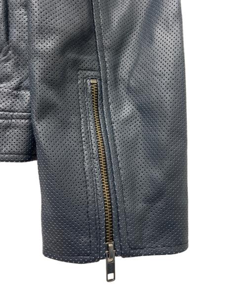 Liugoo Leathers（リューグーレザーズ）Liugoo Leathers (リューグーレザーズ) レザージャケット ブルー サイズ:Ｍの古着・服飾アイテム