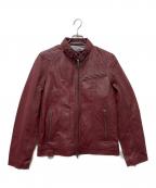 Liugoo Leathersリューグーレザーズ）の古着「レザージャケット」｜レッド