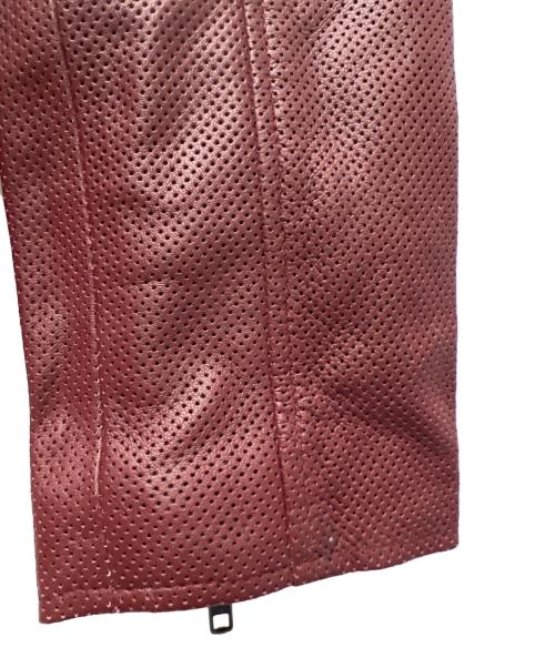 Liugoo Leathers（リューグーレザーズ）Liugoo Leathers (リューグーレザーズ) レザージャケット レッド サイズ:Ｍの古着・服飾アイテム