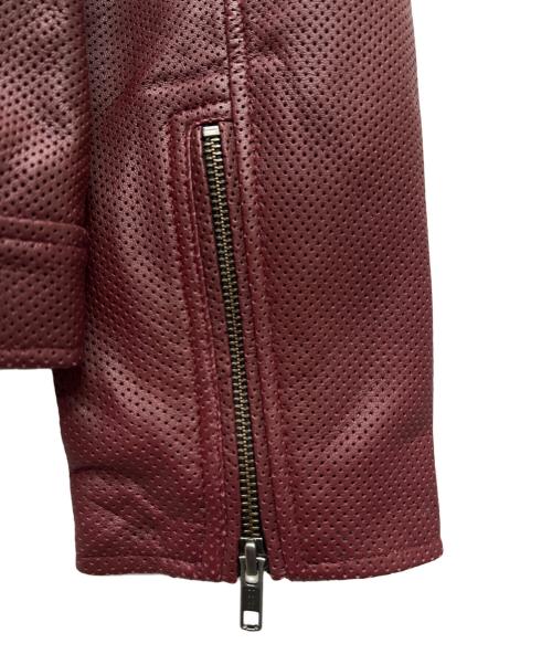 Liugoo Leathers（リューグーレザーズ）Liugoo Leathers (リューグーレザーズ) レザージャケット レッド サイズ:Ｍの古着・服飾アイテム