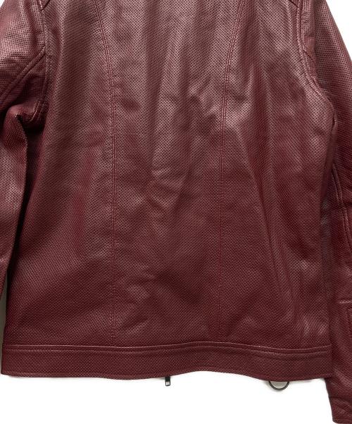 Liugoo Leathers（リューグーレザーズ）Liugoo Leathers (リューグーレザーズ) レザージャケット レッド サイズ:Ｍの古着・服飾アイテム