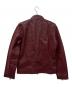 中古・古着 Liugoo Leathers (リューグーレザーズ) レザージャケット レッド サイズ:Ｍ：6000円