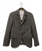 Harris Tweed×BEAMSハリスツイード×ビームス）の古着「ツイードジャケット」｜グレー