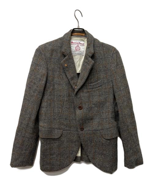 Harris Tweed（ハリスツイード）Harris Tweed (ハリスツイード) BEAMS (ビームス) ツイードジャケット グレー サイズ:Ｍの古着・服飾アイテム