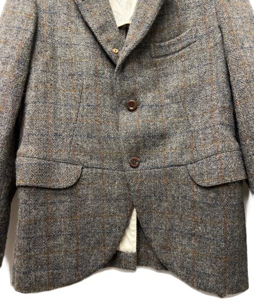 Harris Tweed（ハリスツイード）Harris Tweed (ハリスツイード) BEAMS (ビームス) ツイードジャケット グレー サイズ:Ｍの古着・服飾アイテム