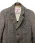 Harris Tweed (ハリスツイード) BEAMS (ビームス) ツイードジャケット グレー サイズ:Ｍ：7000円