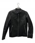 LIDnMリドム）の古着「シングルライダースジャケット」｜ブラック