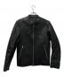 LIDnM（リドム）の古着「シングルライダースジャケット」｜ブラック