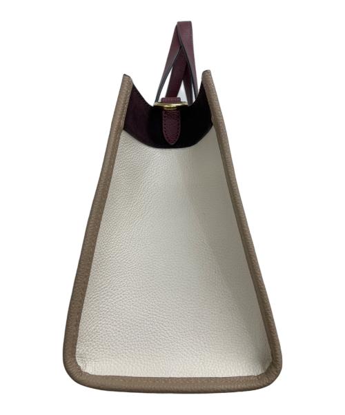 COACH（コーチ）COACH (コーチ) 2WAYバッグ ベージュ×レッドの古着・服飾アイテム