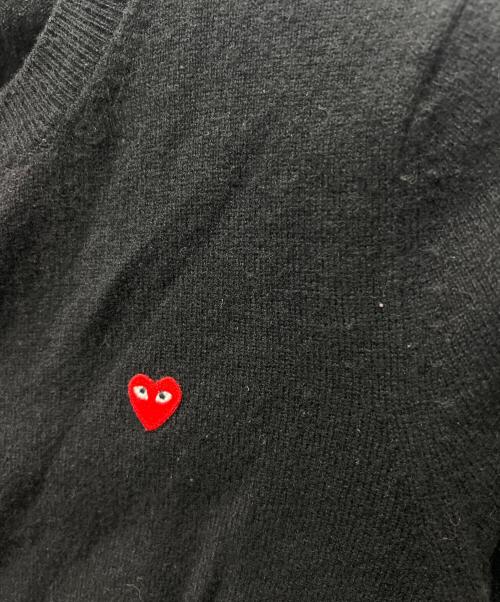 PLAY COMME des GARCONS（プレイコムデギャルソン）PLAY COMME des GARCONS (プレイコムデギャルソン) 薄手カーディガン ブラック サイズ:Ｌの古着・服飾アイテム