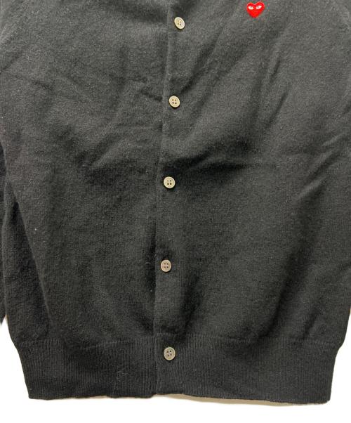 PLAY COMME des GARCONS（プレイコムデギャルソン）PLAY COMME des GARCONS (プレイコムデギャルソン) 薄手カーディガン ブラック サイズ:Ｌの古着・服飾アイテム