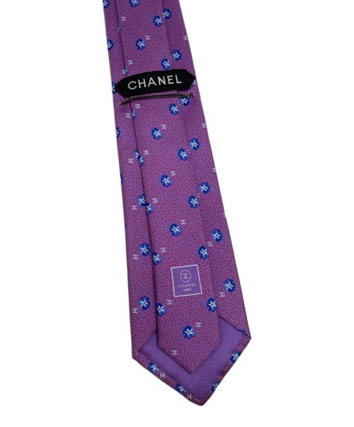 CHANEL（シャネル）CHANEL (シャネル) ネクタイ パープル サイズ:FREEの古着・服飾アイテム