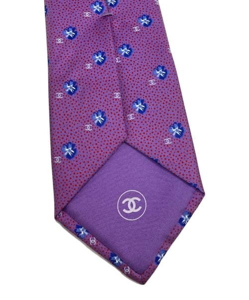 CHANEL（シャネル）CHANEL (シャネル) ネクタイ パープル サイズ:FREEの古着・服飾アイテム