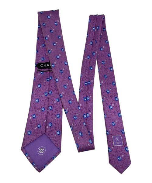 CHANEL（シャネル）CHANEL (シャネル) ネクタイ パープル サイズ:FREEの古着・服飾アイテム
