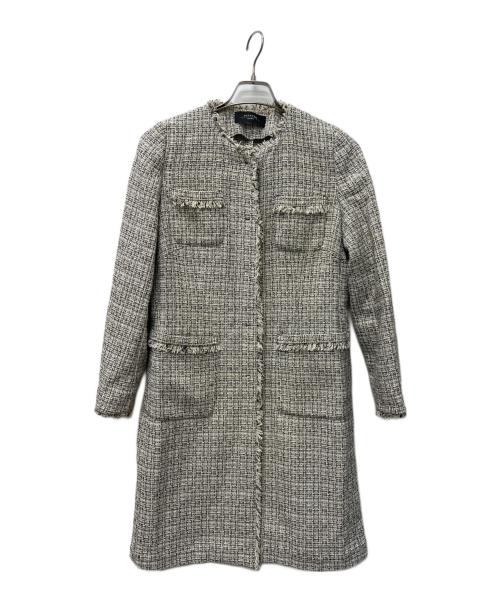 WEEKEND Max Mara（ウィークエンド マックスマーラ）WEEKEND Max Mara (ウィークエンド マックスマーラ) ツイードコート グレー サイズ:４２の古着・服飾アイテム