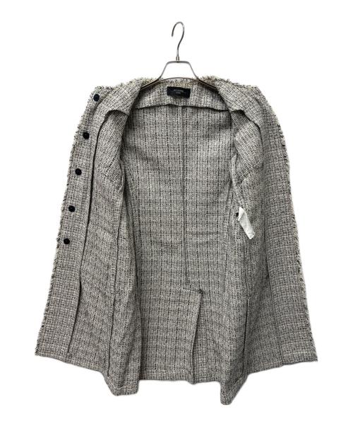 WEEKEND Max Mara（ウィークエンド マックスマーラ）WEEKEND Max Mara (ウィークエンド マックスマーラ) ツイードコート グレー サイズ:４２の古着・服飾アイテム