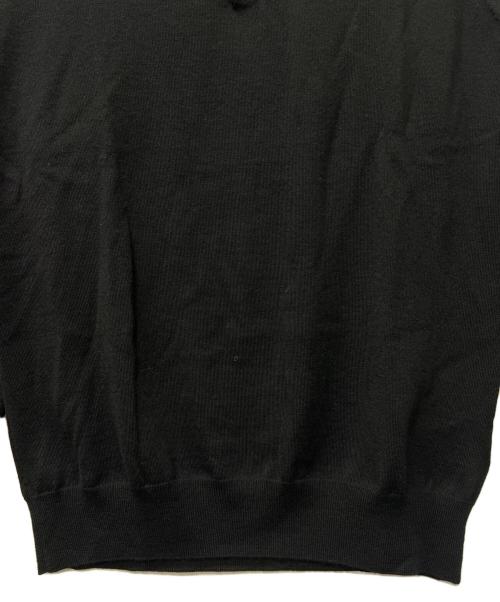 VERSACE（ヴェルサーチェ）VERSACE (ヴェルサーチェ) 薄手ニット ブラック サイズ:４６の古着・服飾アイテム