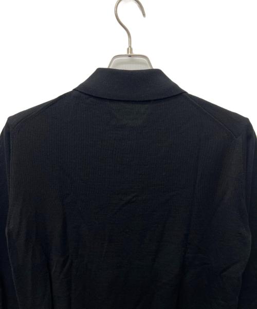 VERSACE（ヴェルサーチェ）VERSACE (ヴェルサーチェ) 薄手ニット ブラック サイズ:４６の古着・服飾アイテム