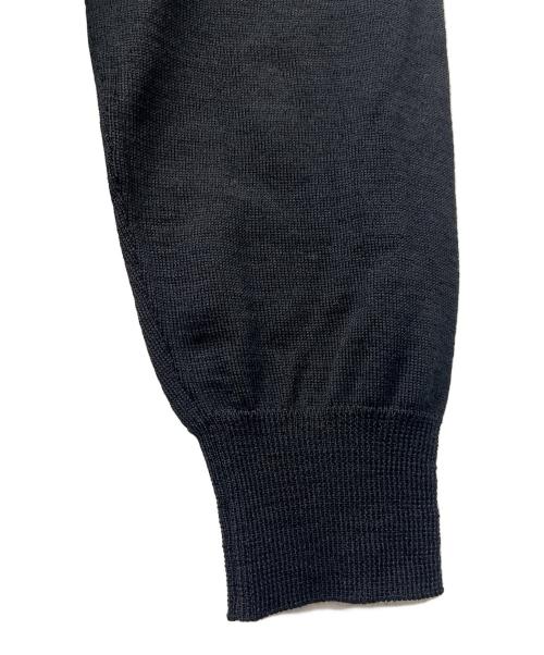 VERSACE（ヴェルサーチェ）VERSACE (ヴェルサーチェ) 薄手カーディガン ブラック サイズ:４４の古着・服飾アイテム