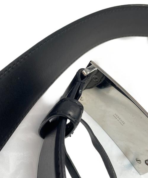 VERSACE（ヴェルサーチェ）VERSACE (ヴェルサーチェ) ベルト ブラック サイズ:80/32の古着・服飾アイテム