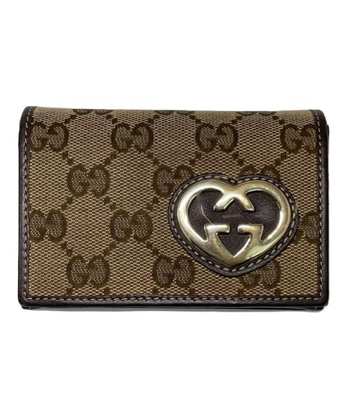 GUCCI（グッチ）GUCCI (グッチ) カードケース ブラウン サイズ:-の古着・服飾アイテム